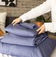 Dreamfit® DreamComfort™ 3-Piece Blue Microfiber Twin Sheet Set-2