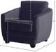 LH Home Baltimo Velvet Black Club Chair-1