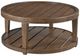 England Furniture Oliver Brown Round Cocktail Table-0