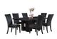 Global Furniture USA D03 7-Piece Black Dining Room Set-0