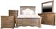 Vintage Furniture Nina King Panel Bed-1