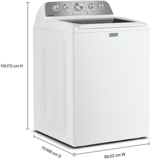 Maytag® White Top Load Washer & Gas Dryer Laundry Pair-3