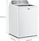Maytag® White Top Load Washer & Gas Dryer Laundry Pair-3