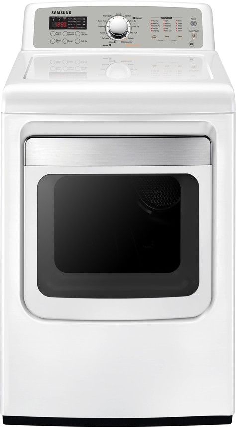 Samsung 7.4 Cu. Ft. White Front Load Gas Dryer-0