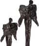 Crestview Collection Gabrielle 2-Piece Bronze Sculptural Guardian Angel Statue Set-1