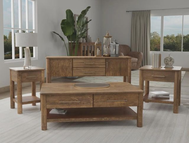 International Furniture Direct Olimpia Natural End Table-1