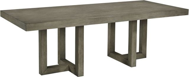 Benchcraft® Anibecca 10-Piece Gray Dining Room Set-1