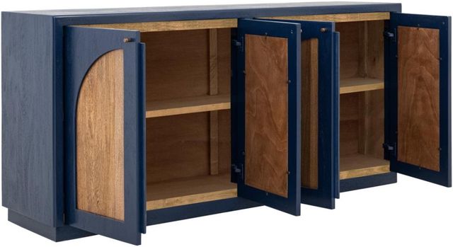 International Furniture Direct Arcadia Dark Blue Console-4