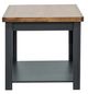 Legends Home Essex Whiskey Square End Table with Seal Skin Base-3