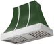 AGA Cascade 36" Cornwall Green Wall Mounted Range Hood  with Polished Chrome Trim-0