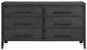 Elements International Versailles Contemporary Black 6-Drawer Dresser-1