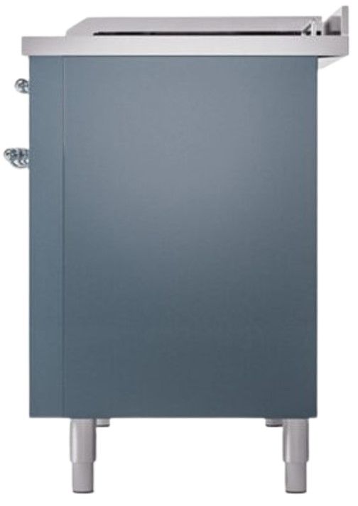 Ilve® Nostalgie II Series 48" Blue Grey Pro Style Dual Fuel Range-2