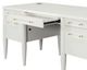 Martin Furniture Sashta White Half Pedestal Desk-4