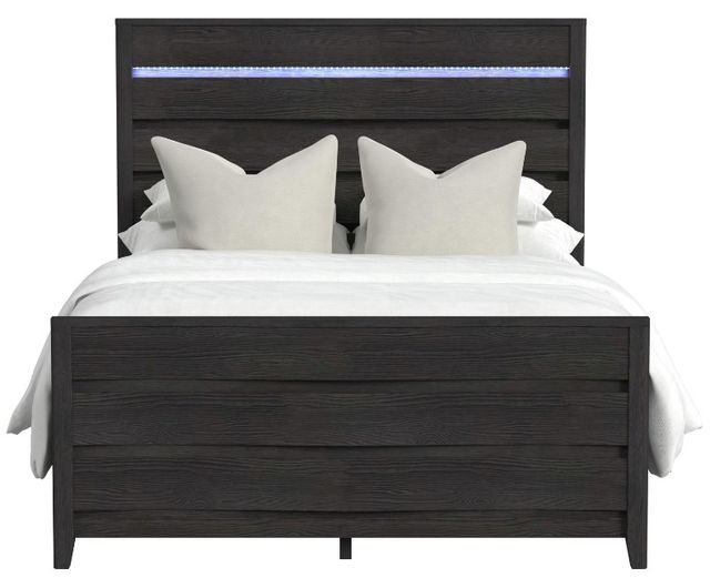 Elements International Tobias Black Full Panel Bed-1