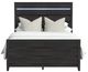 Elements International Tobias Black Full Panel Bed-1