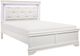 Mazin Furniture Lana White Full Panel Bed with LED Lighting-0