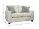 Decor-Rest® Furniture LTD Kayla Ivory Loveseat-4