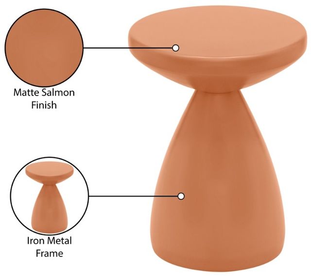 Meridian Furniture Anika Salmon End Table-4