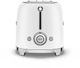 Smeg 50's Style 2 Slice Matte White Toaster-3
