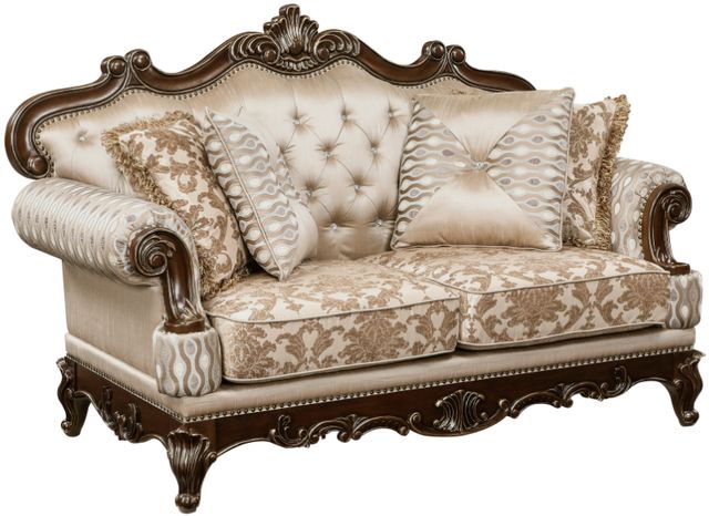 Homelegance® Balthasar Brown Loveseat-0