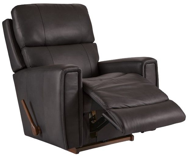 La-Z-Boy® Apollo Slate Leather Manual Rocking Recliner-3