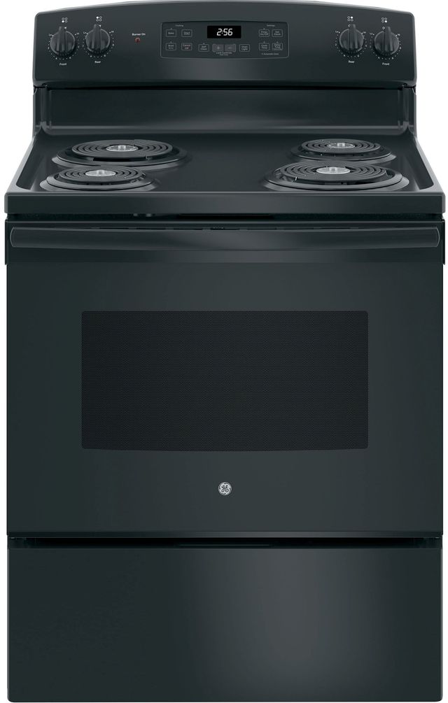 GE® 30" Black Freestanding Electric Range-0