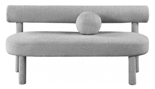 Meridian Furniture Parlor Grey Bench-1