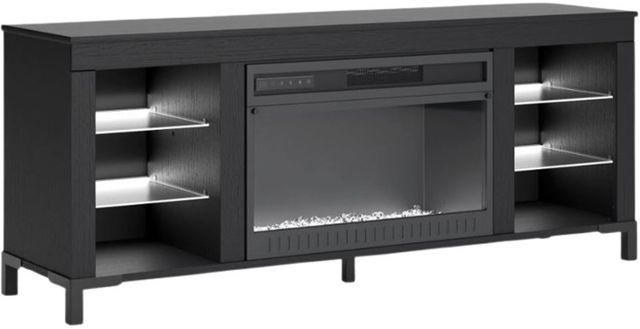 Signature Design by Ashley® Cayberry Black 60" TV Stand with Electric Fireplace-4