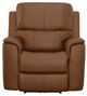 Flexsteel® Henry Caramel Power Recliner with Power Headrest and Lumbar-2