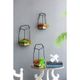 A & B Home 3-Piece Black/Brown Wall Planter Set-5