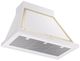 Ilve® Nostalgie II Noblesse 36" White Wall Mounted Range Hood with Brass Trim-1
