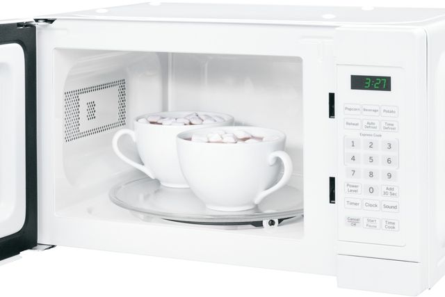 GE® 0.7 Cu. Ft. White Countertop Microwave-2