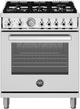 Bertazzoni Professional Series 30" Fingerprint Resistant Stainless Steel Pro Style Dual Fuel Range-0