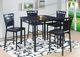 Nationwide Furniture Distributors Black 5-Piece Pub Set-0