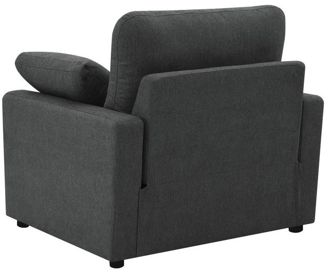 Coaster® Collins Dark Gray Upholstered Power Recliner Chair-4