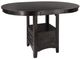 Mazin Furniture Junipero Dark Cherry Counter Height Dining Table-2