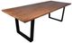 Dovetail Furniture Castro Medium Brown Dining Table with Black Base-4
