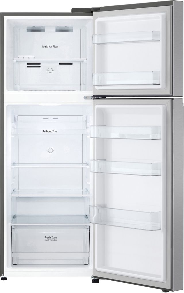 LG 24" 11.1 Cu. Ft. Stainless Steel Look Counter Depth Top Freezer Refrigerator-1