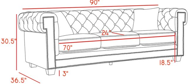 Meridian Furniture Bowery Cream Upholstered Sofa-2