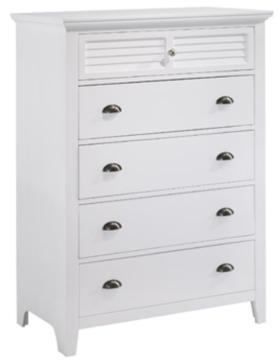 American Wholesale Furniture Cottage Bay White Chest-0