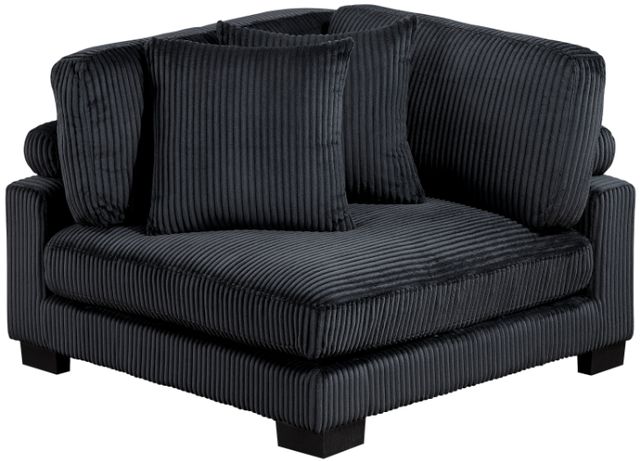 Homelegance® Traverse 5-Piece Black One-Arm Modular Sectional-3
