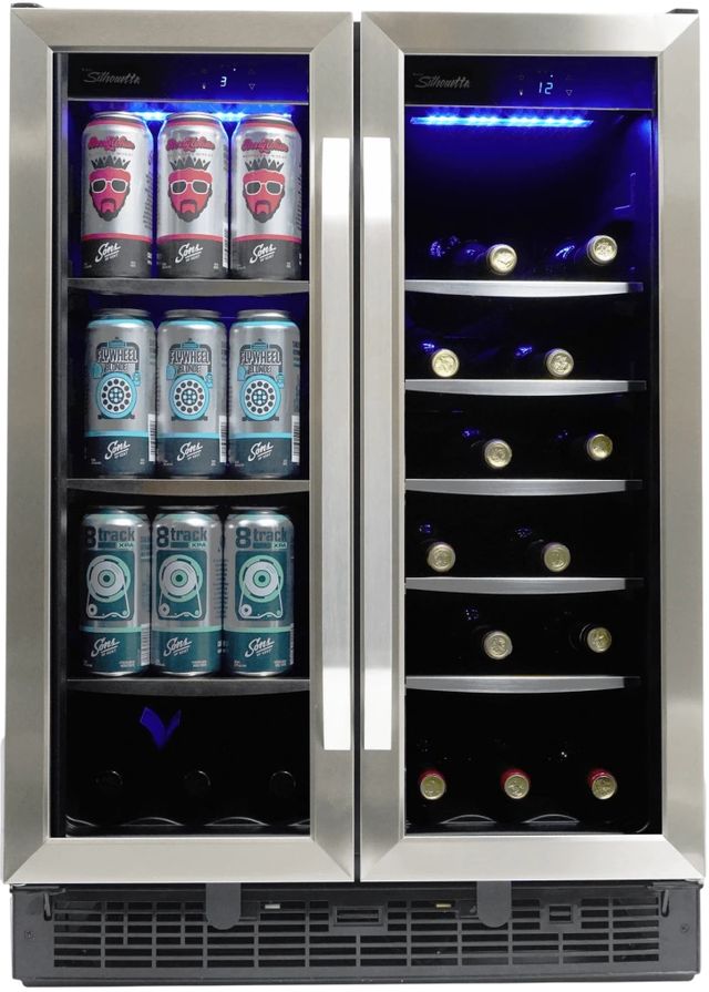 Silhouette® Emmental 24" 5.1 Cu. Ft. Stainless Steel Built-In Beverage Center-3