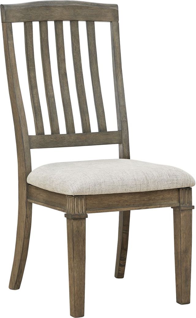 Signature Design by Ashley® Markenburg Beige/Brown Slat Back Dining Chair-0