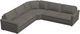 Palliser® Furniture Customizable Madison Roll Arm 3-Piece Curved Sectional-0
