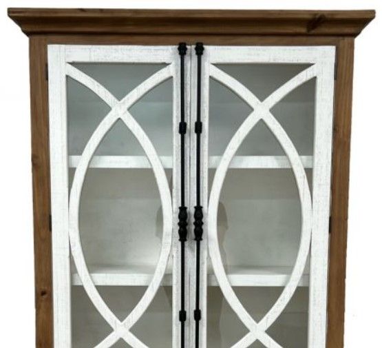 Million Dollar Rustic San Antonio Antique Bronze/Frosted White Cabinet-1