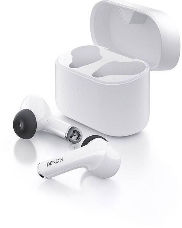 Denon® White Wireless Noise Cancelling Earbuds-3