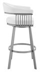 Armen Living Chelsea White 26" Swivel Counter Stool-2
