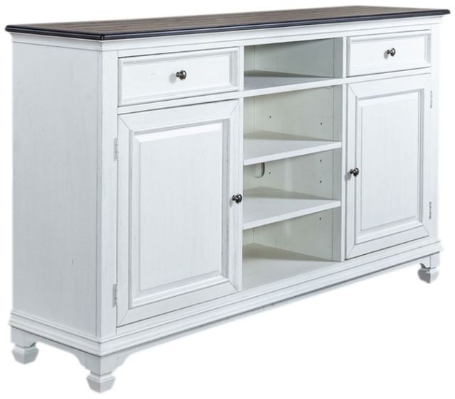 Liberty Furniture Allyson Park Highboy Charcoal/Wirebrushed White 68" TV Console-0