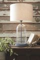 Signature Design by Ashley® Manelin Clear/Gray Glass Table Lamp-1
