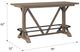 Emerald Home Benton Pecan Brown Trestle Bar Table-2